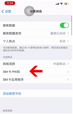 珙县苹果14维修网分享如何给iPhone14的SIM卡设置密码 