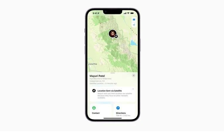 珙县苹果14维修分享iPhone14系列中 FindMy功能通过卫星分享位置方法教程 