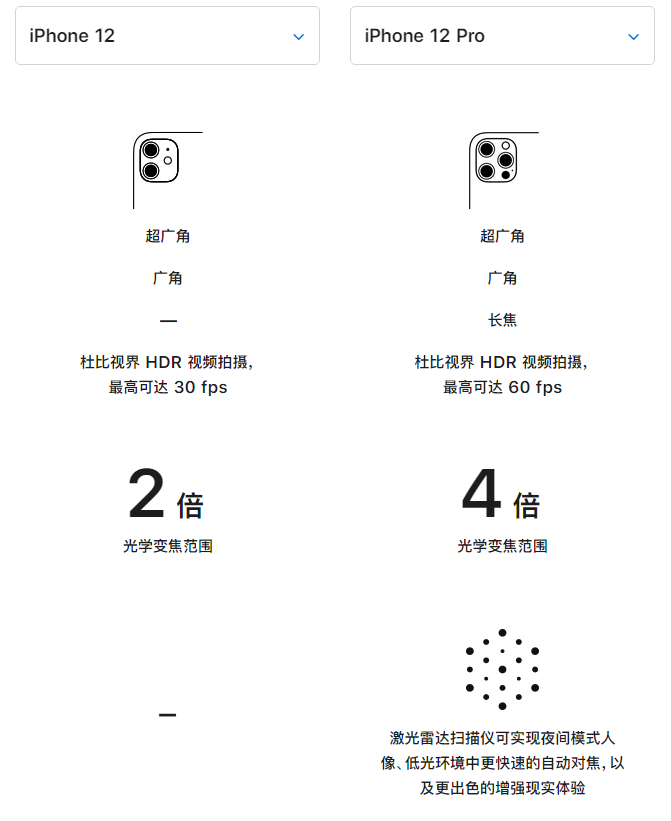 珙县苹果手机维修分享苹果 iPhone 12 与 iPhone 12 Pro 选哪款 